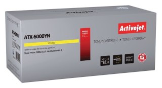 Activejet Activejet ATX-6000YN Toner (zamiennik Xerox 106R01633; Supreme; 1000 stron; żółty)