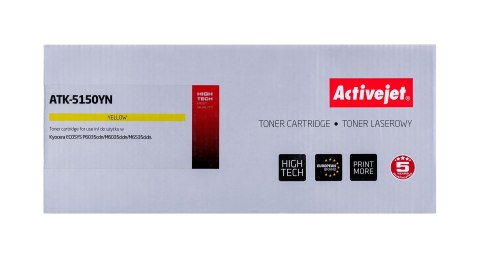 Activejet Activejet ATK-5150YN Toner (zamiennik Kyocera TK-5150Y; Supreme; 10000 stron; żółty) Activejet Activejet ATK-5150YN Toner (zamiennik Kyocera TK-5150Y; Supreme; 10000 stron; żółty)