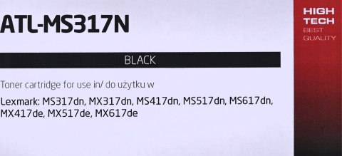 Activejet Activejet ATL-MS317N Toner (zamiennik do Lexmark 51B2000, Supreme; 2500 stron; czarny) Activejet Activejet ATL-MS317N Toner (zamiennik do Lexmark 51B2000, Supreme; 2500 stron; czarny)