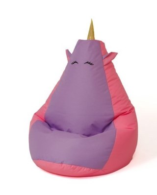 Go Gift Pufa worek sako JEDNOROŻEC róż-fiolet XL 130x90