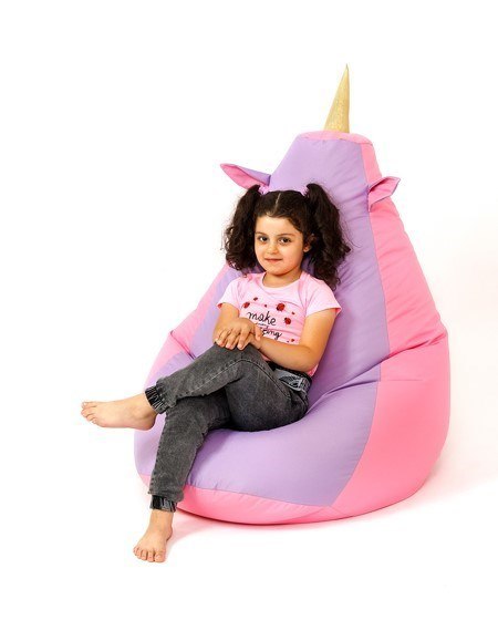Go Gift Pufa worek sako JEDNOROŻEC róż-fiolet XL 130x90 Go Gift Pufa worek sako JEDNOROŻEC róż-fiolet XL 130x90