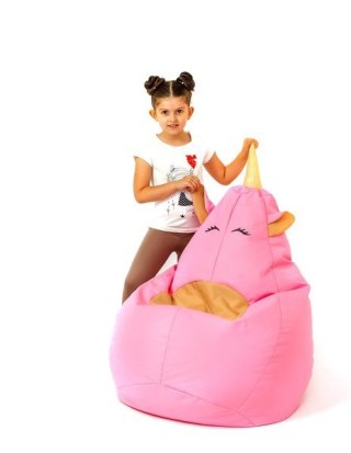 Go Gift Pufa worek sako JEDNOROŻEC różowy XXL 140x100