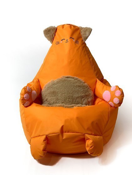 Go Gift Pufa worek sako KOTEK pomarańczowy XL 130x90 Go Gift Pufa worek sako KOTEK pomarańczowy XL 130x90