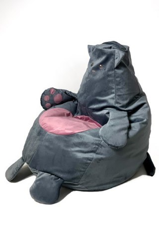 Go Gift Pufa worek sako KOTEK szary XL 130x90
