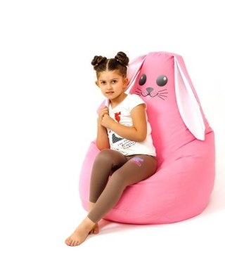 Go Gift Pufa worek sako KRÓLIK różowy XXL 140x100