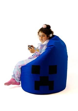 Go Gift Pufa worek sako MINECRAFT niebieski XXL 110x90