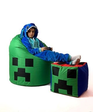 Go Gift Pufa worek sako MINECRAFT zielony XXL 110x90