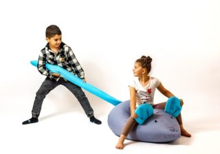 Go Gift Pufa worek sako MYSZ szary-niebieski L 110x80