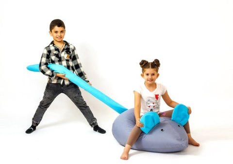 Go Gift Pufa worek sako MYSZ szary-niebieski L 110x80 Go Gift Pufa worek sako MYSZ szary-niebieski L 110x80
