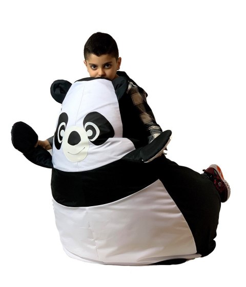 Go Gift Pufa worek sako PANDA czarny-biały XL 130x90 Go Gift Pufa worek sako PANDA czarny-biały XL 130x90