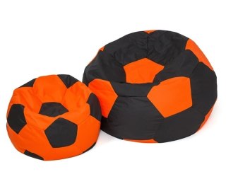 Go Gift Pufa worek sako PIŁKA czarny-pomarańczowy XL 120