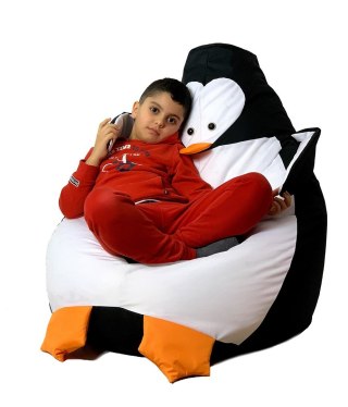 Go Gift Pufa worek sako PINGWIN czarny-biały L 105x80