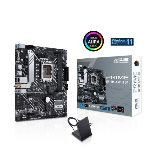 ASUS Płyta główna ASUS PRIME H610M-A WIFI D4 ASUS Płyta główna ASUS PRIME H610M-A WIFI D4