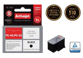 Activejet Activejet AC-40R Tusz (zamiennik Canon PG-40; Premium; 25 ml; czarny)