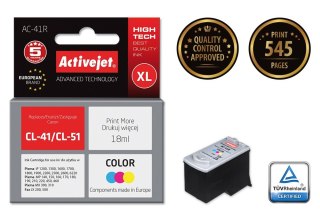 Activejet Activejet AC-41R Tusz (zamiennik Canon CL-41; Premium; 18 ml; kolor)