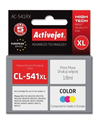 Activejet Activejet AC-541RX Tusz (zamiennik Canon CL-541XL; Premium; 18 ml; kolor)