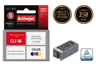 Activejet Activejet ACC-36N Tusz (zamiennik Canon CLI-36; Supreme; 12,5 ml; kolor)