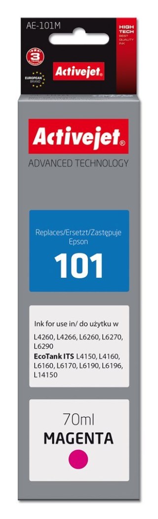 Activejet Activejet AE-101M Tusz (zamiennik Epson 101; Supreme; 70 ml; czerwony)