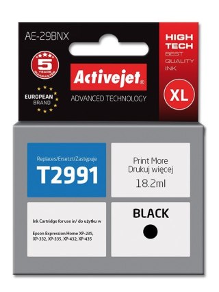 Activejet Activejet AE-29BNX Tusz (zamiennik Epson 29XL T2991; Supreme; 18 ml; czarny)