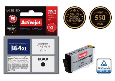 Activejet Activejet AH-364BCX Tusz (zamiennik HP 364XL CN684EE; Premium; 20 ml; czarny) Activejet Activejet AH-364BCX Tusz (zamiennik HP 364XL CN684EE; Premium; 20 ml; czarny)