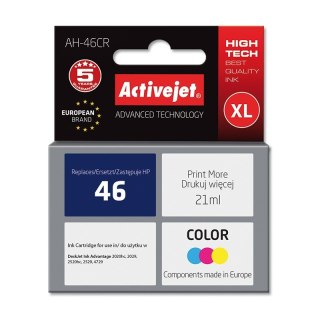 Activejet Activejet AH-46CR Tusz (zamiennik HP 46 CZ638AE; Premium; 21 ml; kolor)