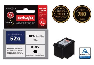 Activejet Activejet AH-62BRX Tusz (zamiennik HP 62XL C2P05AE; Premium; 20 ml; czarny)
