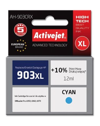 Activejet Activejet AH-903CRX Tusz (zamiennik HP 903XL T6M03AE; Premium; 12 ml; niebieski)