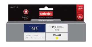 Activejet Activejet AH-913YR Tusz (zamiennik HP 913 F6T79AE; Premium; 45 ml; żółty)