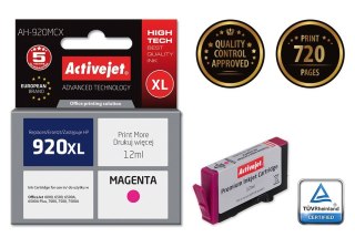 Activejet Activejet AH-920MCX Tusz (zamiennik HP 920XL CD973AE; Premium; 12 ml; czerwony)