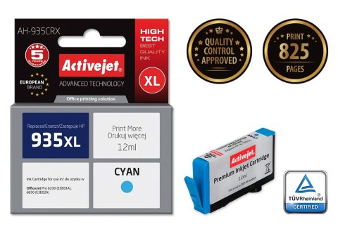 Activejet Activejet AH-935CRX Tusz (zamiennik HP 935XL C2P24AE; Premium; 12 ml; niebieski) Activejet Activejet AH-935CRX Tusz (zamiennik HP 935XL C2P24AE; Premium; 12 ml; niebieski)