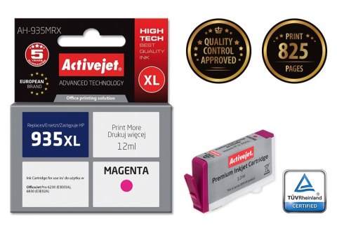 Activejet Activejet AH-935MRX Tusz (zamiennik HP 935XL C2P25AE; Premium; 12 ml; czerwony) Activejet Activejet AH-935MRX Tusz (zamiennik HP 935XL C2P25AE; Premium; 12 ml; czerwony)