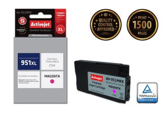 Activejet Activejet AH-951MRX Tusz (zamiennik HP 951XL CN047AE; Premium; 25 ml; czerwony)