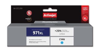 Activejet Activejet AH-971CRX Tusz (zamiennik HP 971XL CN626AE; Premium; 100 ml; niebieski)