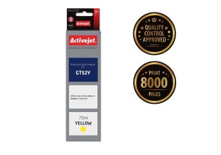 Activejet Activejet AH-GT52Y Tusz (zamiennik HP GT52Y M0H56AE; Supreme; 70 ml; 8000 stron, żółty)