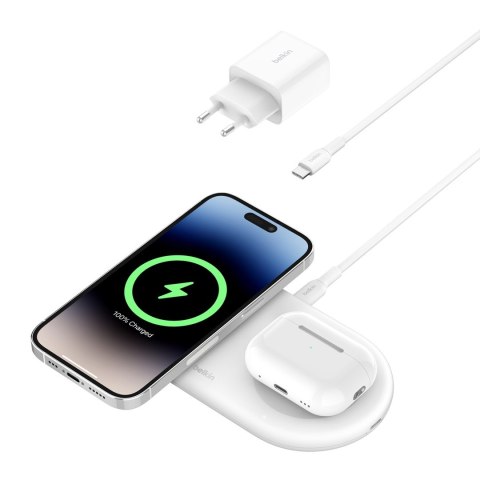 Belkin BELKIN BEZPRZEWODOWA ŁADOWARKA PODKŁADKA QI2 15W BIAŁA