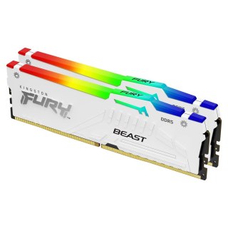 Kingston KINGSTON DDR5 32GB 6000MT/s CL36 DIMM (Kit of 2) FURY Beast White RGB EXPO