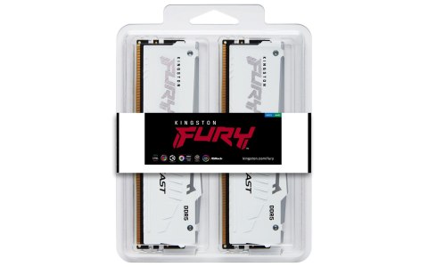 Kingston KINGSTON DDR5 32GB 6000MT/s CL36 DIMM (Kit of 2) FURY Beast White RGB EXPO