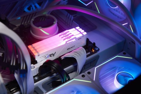 Kingston KINGSTON DDR5 32GB 6000MT/s CL36 DIMM (Kit of 2) FURY Beast White RGB EXPO