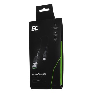 Green Cell GREEN CELL KABEL KABGC25 GC POWERSTREAM USB-A - USB-C 30CM, SZYBKIE ŁADOWANIE ULTRA CHARGE, QC 3.0