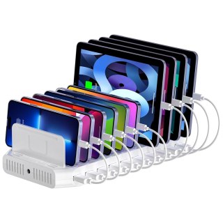UNITEK UNITEK STACJA ŁADUJĄCA 10X USB 2.4A 60W BIAŁA