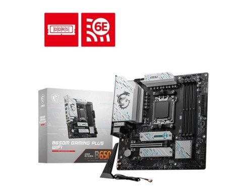 MSI Płyta główna MSI B650M GAMING PLUS WIFI MSI Płyta główna MSI B650M GAMING PLUS WIFI