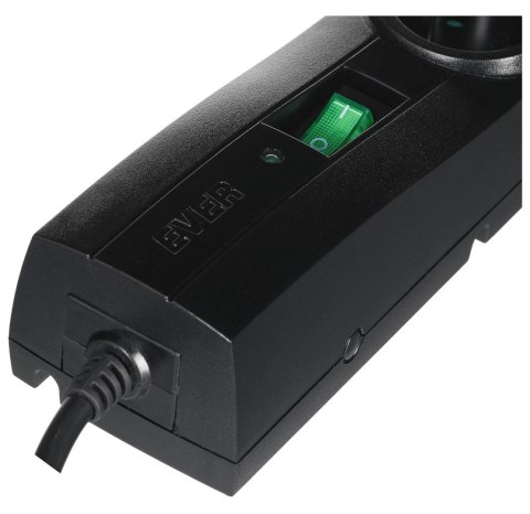 Ever Listwa antyprzepięciowa Ever Classic 3,0m (5 x UTE; 10 A; kolor czarny) (T/LZ09-CLA030/0000)