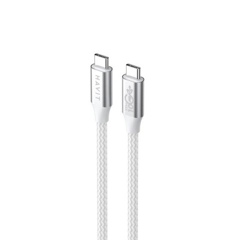 HAVIT Kabel Havit Typ C-Typ C CB6290 (biały/szary; 100cm)