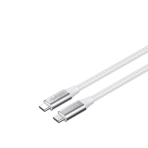 HAVIT Kabel Havit Typ C-Typ C CB6290 (biały/szary; 100cm)