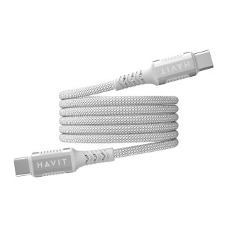 HAVIT Kabel magnetyczny Havit Typ C-Typ C CB6297 (biały)