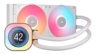 Corsair CORSAIR iCUE LINK TITAN 240 RX LCD White AIO, 240mm Radiator, Liquid CPU Cooler