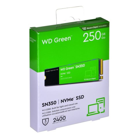 WD Dysk SSD WD Green SN350 WDS250G2G0C (250GB ; M.2 ; PCIe NVMe 3.0 x4) WD Dysk SSD WD Green SN350 WDS250G2G0C (250GB ; M.2 ; PCIe NVMe 3.0 x4)