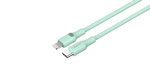 HAVIT Kabel Havit Typ C-Lightning CB6281 1.0m (zielony) HAVIT Kabel Havit Typ C-Lightning CB6281 1.0m (zielony)