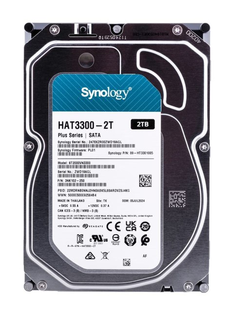 Synology Synology HDD Plus Series (2TB; 3.5"; SATA) Synology Synology HDD Plus Series (2TB; 3.5"; SATA)