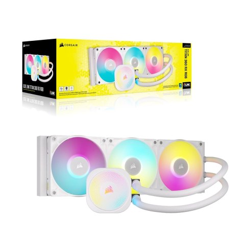 Corsair CORSAIR iCUE LINK TITAN 360 RX RGB White AIO, 360mm Radiator, Liquid CPU Cooler Corsair CORSAIR iCUE LINK TITAN 360 RX RGB White AIO, 360mm Radiator, Liquid CPU Cooler